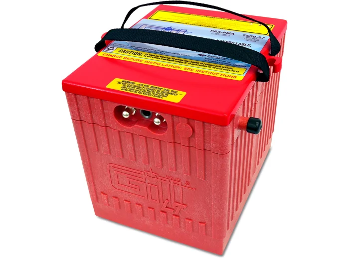 Valve-Regulated Sealed Lead-Acid (VRLA) Aircraft Battery – P/N 7639-27