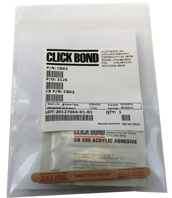TACB92 Tanis Click Bond Installation Kit 02782