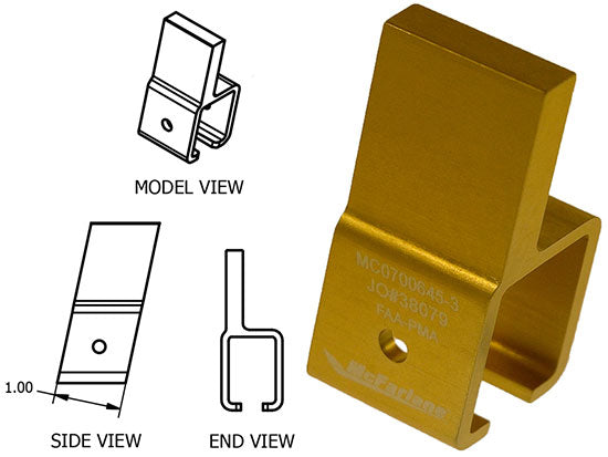 MC0700645-3 McFarlane Left Seat Roller Housing For Cessna FAA-PMA Approved