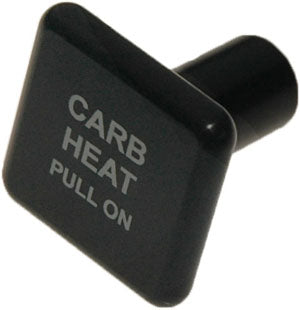 6489BB McFarlane Knob Square Black Carburetor Heat