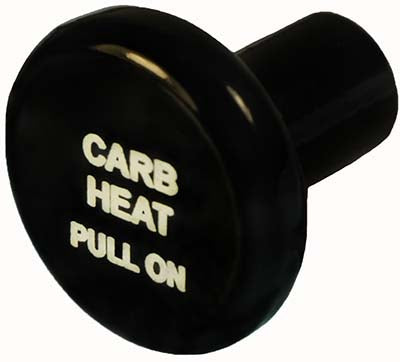 6277BB McFarlane Knob Round Black Carburetor Heat