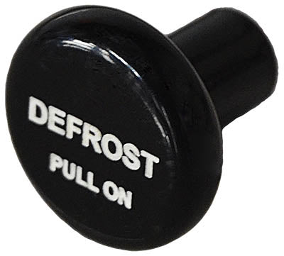 6277BD McFarlane Knob Round Black Defrost