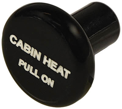 6277BH McFarlane Knob Round Black Cabin Heat