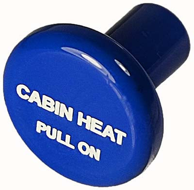 6277LH McFarlane 6277Left Hand Knob Round Blue Cabin Heat