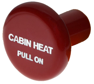 6277RH McFarlane Knob Round Red Cabin Heat