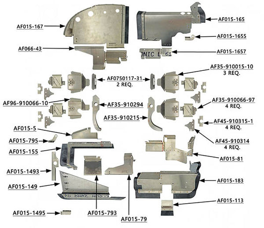B9555-BRBK McFarlane Engine Baffle Kit