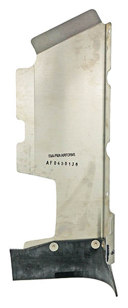 AF0450136-BRBK McFarlane Airforms Baffle Rh Crankcase Bare Black Seal FAA-PMA Approved
