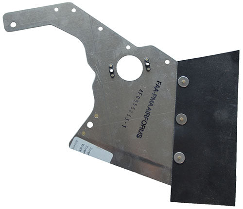 AF0555233-1-PCBK McFarlane Airforms Baffle Assembly Rocker Cover #4 Powder Coat Black Seal FAA-PMA Approved