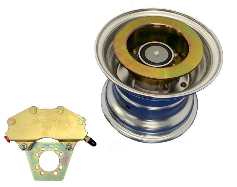 MH83-121V Matco 8 Wheel & Brake E Series 1.25 Silver 1.370X1.370 Hole Pattern BE9-1 Dual Piston