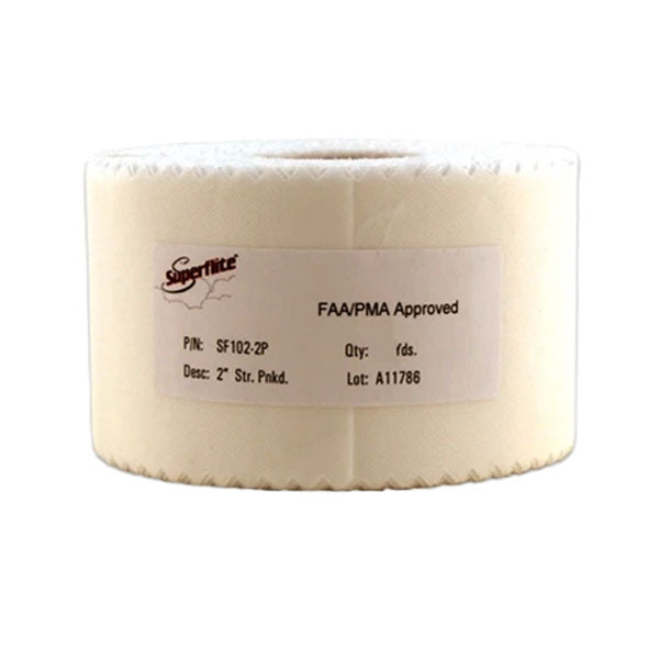 102-HS Superflite Pinked Tape 2 X 50 Yd Roll Heat Shrunk