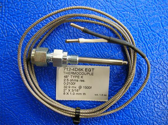 712-4D6K Westach EGT Probe K Wire 8X1.0MM Thd Non-TSO
