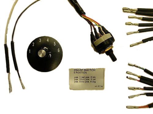 254-6F Westach 6 Position Switch With 8 Lead Non-TSO