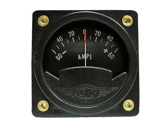 2A6-15 Westach 2-1/4 Square Ammeter -60-0-+60 50Mv Non-TSO