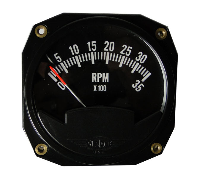3AT3-2 Westach 3-1/8 Square Tachometer 0-3500 RPM Non-TSO