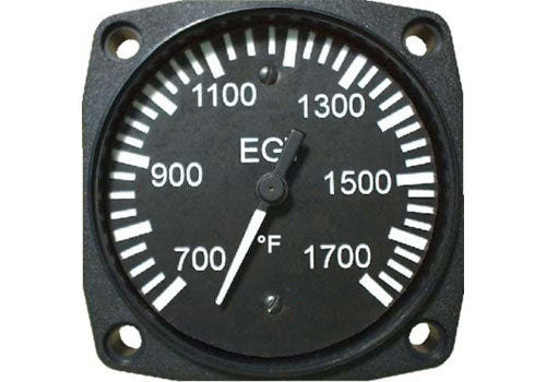 1700F UMA 2-1/4 EGT Gauge 700F - Type K 270 Degree Non-TSO