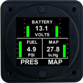 FM200VK Aerospace Logic Fuel And Manifold Pressure With Voltmeter Kit