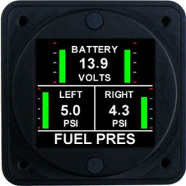 FP202VK Aerospace Logic Dual Fuel Pressure And Voltmeter Kit