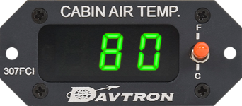 307FCI-GRN Davtron Model O.A.T. F & C Cabin Air Green LED (Temp. Probe Included)