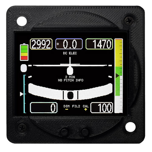 RI-2025-13-SPAVA Radiant 2-1/4 SafePanel Mini Glass with Turn Coordinator with ASI Non-TSO