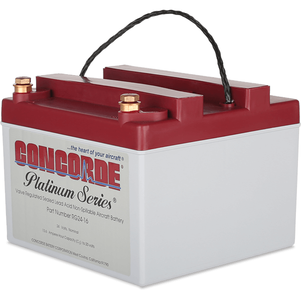 RG24-16 Concorde Platinum Series Sealed Lead Acid Aircraft Battery