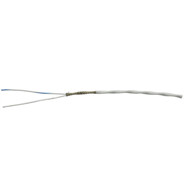 M27500-22TG2T14 Shielded 22GA 2 Conductor White Wire