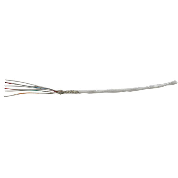 M27500-22TG6T14 Shielded 22GA 6 Conductor White Wire