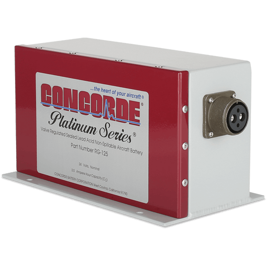 RG-125 Concorde Aircraft Battery