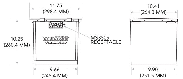 RG-380E/40KSH Concorde Battery Sealed