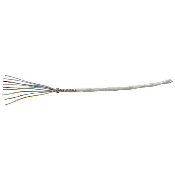 M27500-22TG9T14 Shielded 22GA 9 Conductor White Wire