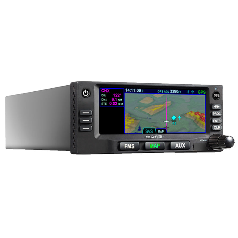 IFD410 Avidyne With Install Kit & Tray - GPS/Wifi/Bt/Flta/Svs - Gray Bezel