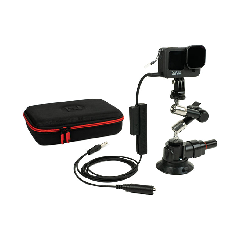 HERO13 Nflightcam Cockpit Kit For GoPro Fixed-Wing Extra Long Audio Cable Black