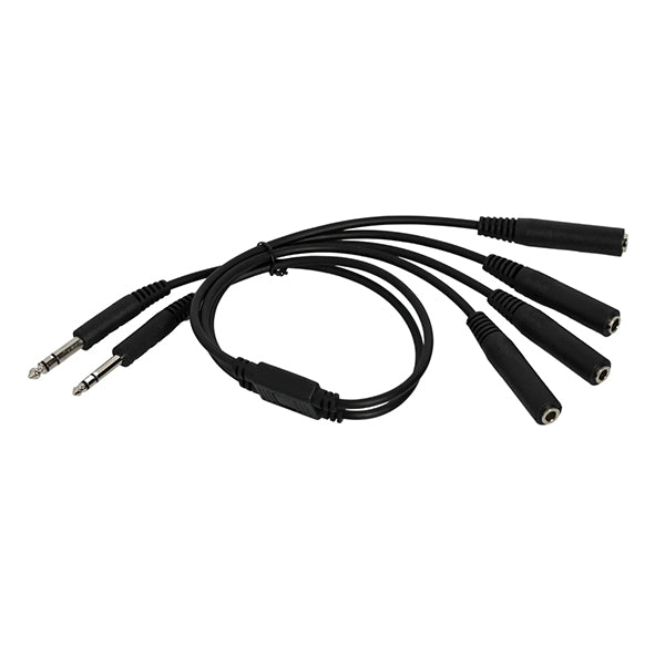 HFA-C054 Hobbs Flyer General Aviation (GA) Twin Plug Headset Splitter