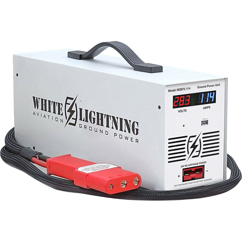 M2875-114 White Lightning Ground Power Unit - 28V - 114 Amp Max