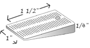 75PCS Hard Wobble Wedges - Clear