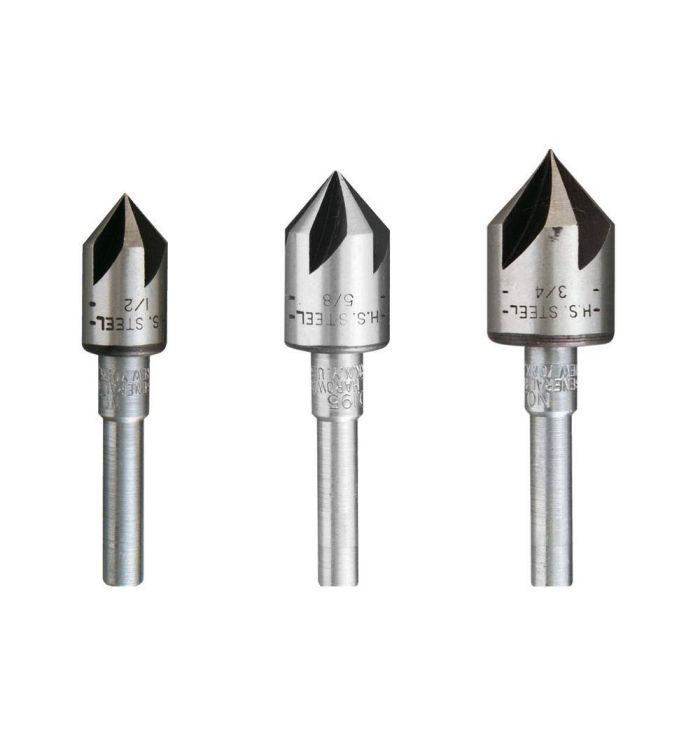 3PIECE 195St Countersink Bit Set