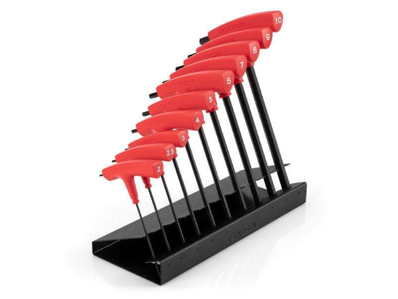 KTX92201 TEKTON - Ball End Hex T-Handle Key Set With Stand 10-Piece (2-10 Mm)