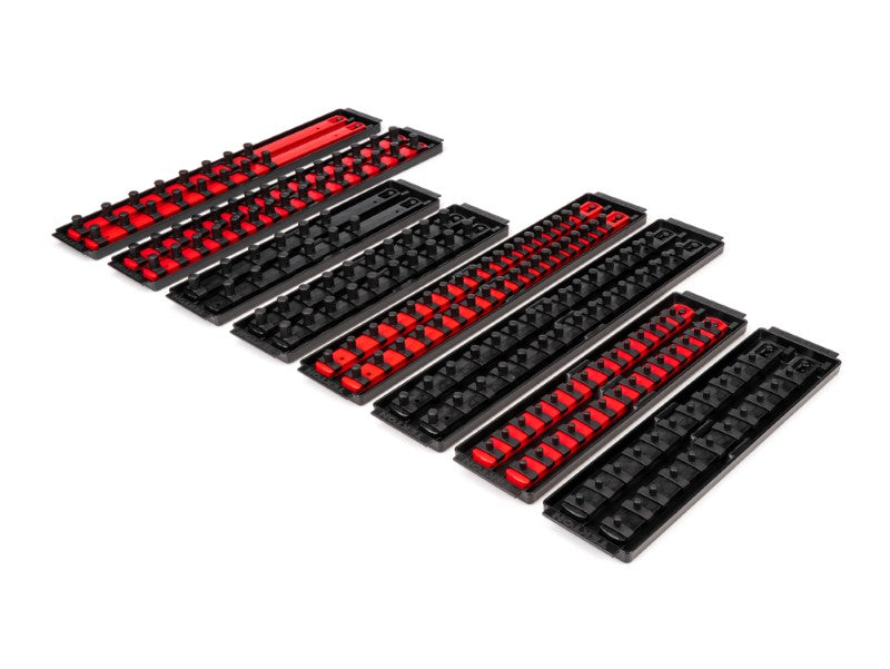 OST97902 TEKTON - 1/4 3/8 1/2 Inch Drive Socket Rail And Tray Set (196-Tool)