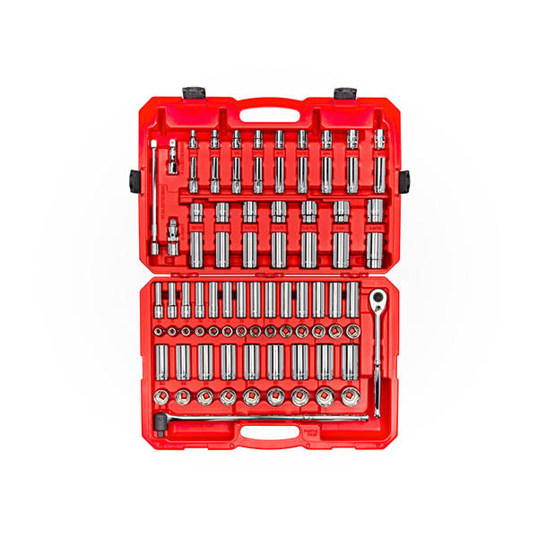 SKT25302 TEKTON - 1/2 Inch Drive 6-Point Socket And Ratchet Set With Case 83-Piece (3/8 - 1-5/16 In. 10-32 Mm)