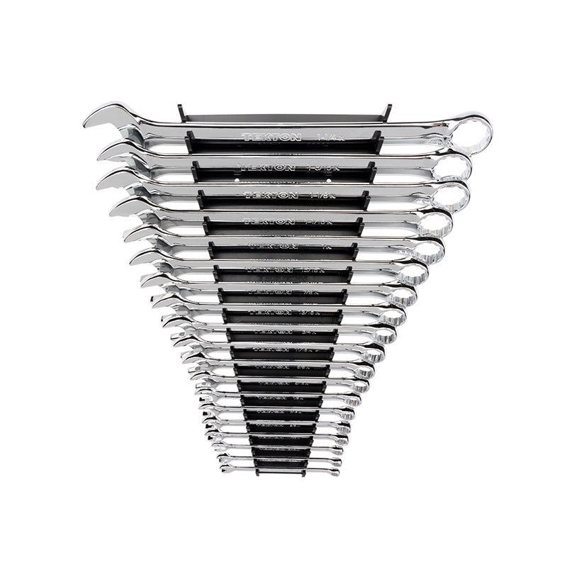 WCB91102 TEKTON - Combination Wrench Set With Rack 19-Piece (1/4 - 1-1/4 In.)