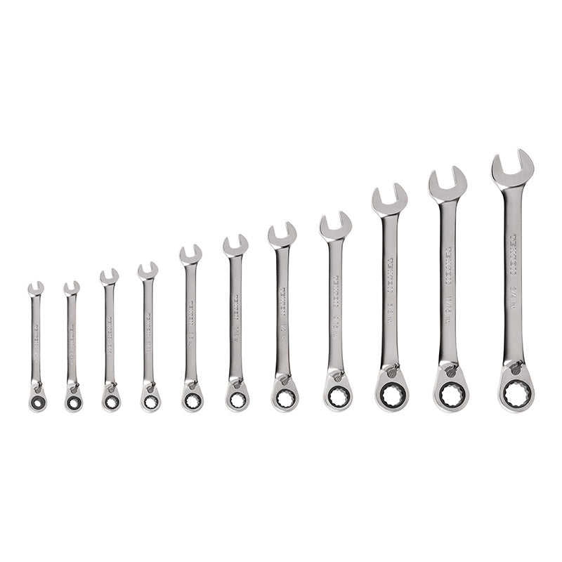 WRC94000 TEKTON - Reversible 12-Point Ratcheting Combination Wrench Set 11-Piece (1/4-3/4 In.)