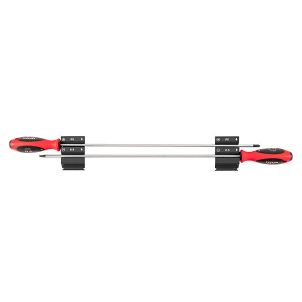 2-PIECE Tekton - Phillips And Slotted Screwdriver Set With Black Modular Organizers - 18 Inch Shanks