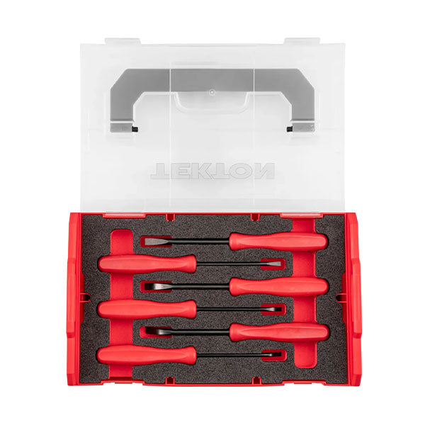 6-PIECE Tekton - Mini Pry Bar Set With Mini Stacking Tool Box