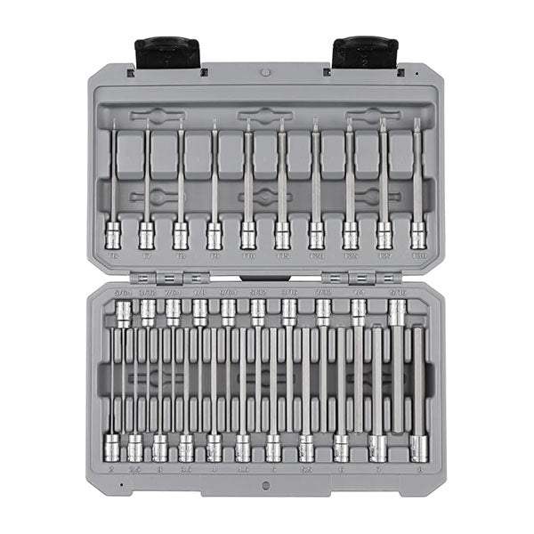 31-PIECE Tekton - 1/4 Inch Drive Long Hex And Torx Bit Socket Set With Case, (5/64 - 5/16 In., 2 - 8 mm, T6 - T30)