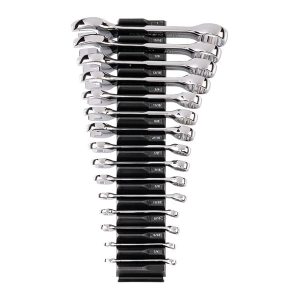 15-PIECE Tekton - Stubby Combination Wrench Set With Modular Organizers, (1/4 - 1 In.)