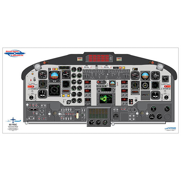 BE1900C JETPUBS Beechcraft - 18 X 36 - Laminated