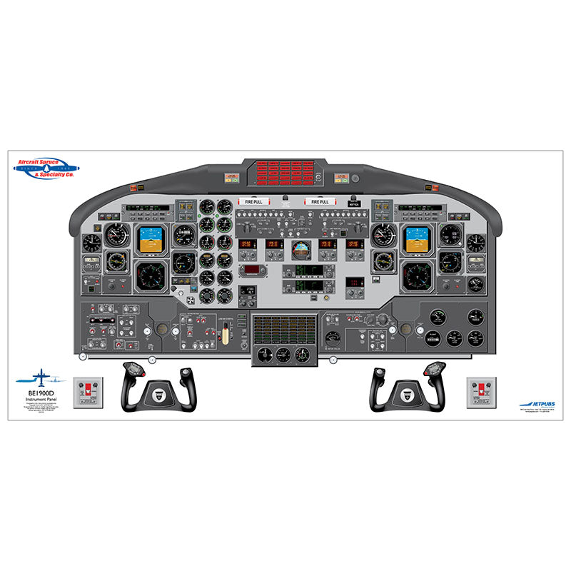 BE1900D JETPUBS Beechcraft - 18 X 36 - Laminated