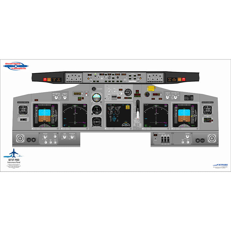 B737-900 JETPUBS Boeing - 18 X 36 - Laminated