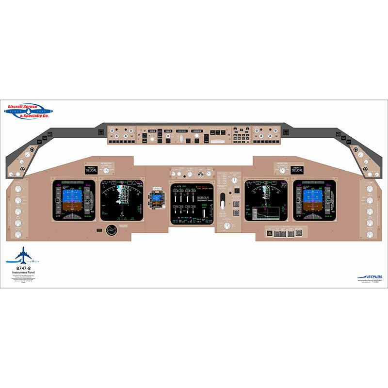 B747-800 JETPUBS Boeing - 18 X 36 - Laminated
