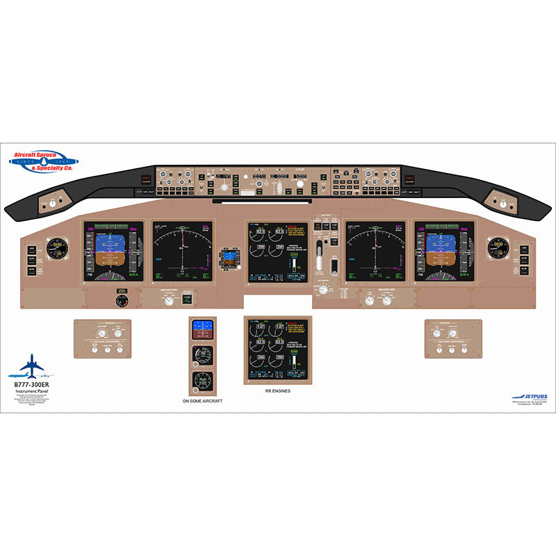 B777-300 JETPUBS Boeing - 18 X 36 - Laminated