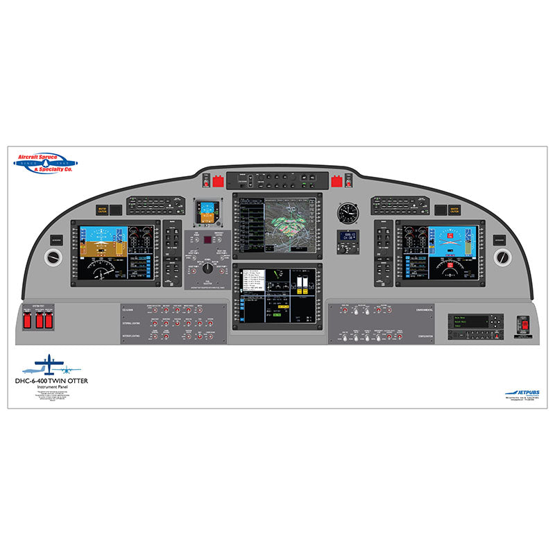 DHC-6-400 JETPUBS De Havilland Twin Otter - 18 X 36 - Laminated